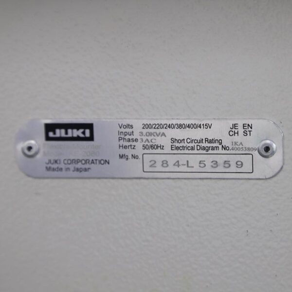 KE-2080L JUKI SMT used machine,chip mounter - Image 2